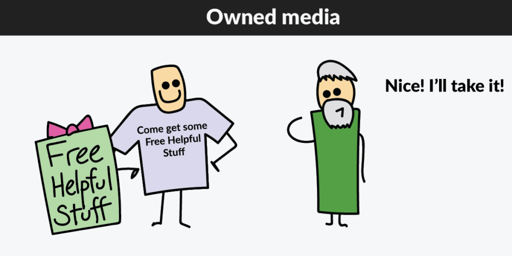 Owned media shirt